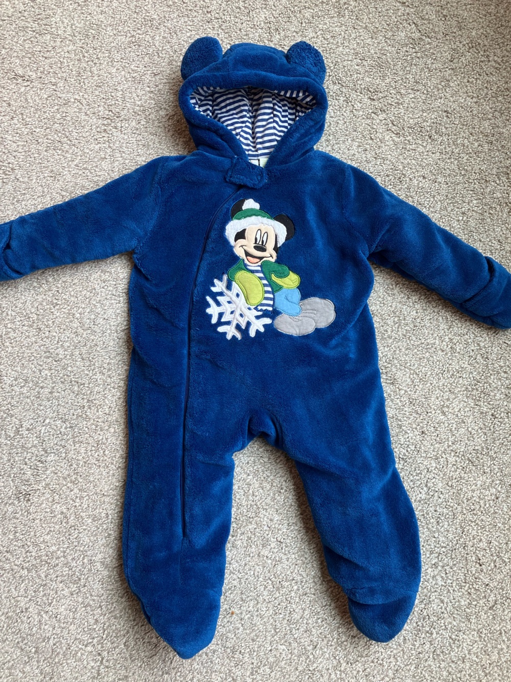 Disney Baby Mickey Mouse Fleece Pram Suit 9M